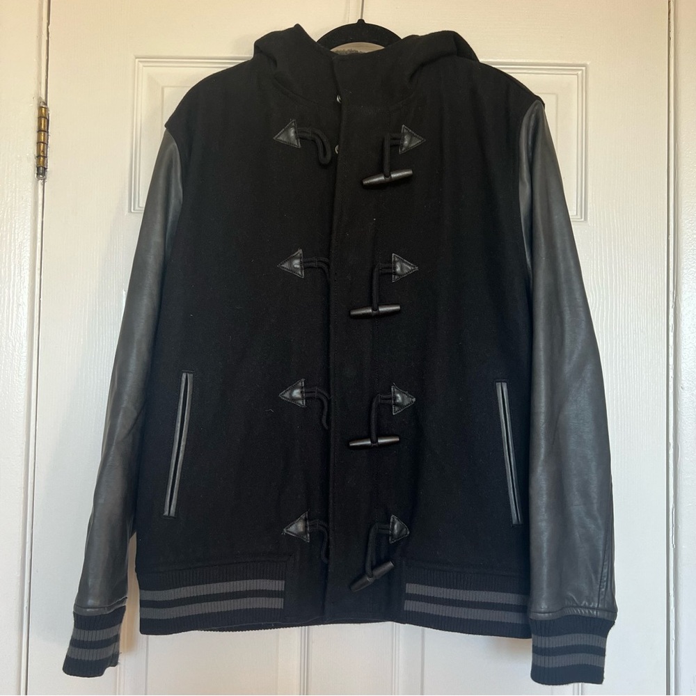 Bar III Men's Black Toggle Coat